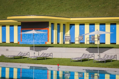 Garderoben Schwimmbad Gruebi; Akkurat Bauatelier AG, Bild: David Bühler