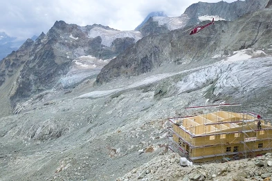Neubau SAC-Hütte; Bild: Mario Zimmermann