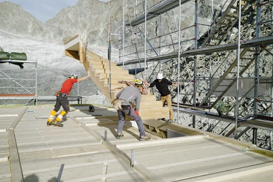 Neubau SAC-Hütte; Bild: Mario Zimmermann