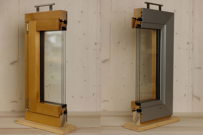 Ideenwerkstatt Holz-Metall-Fenster-Schnitte; Bild: Anja Zurbrügg Photography