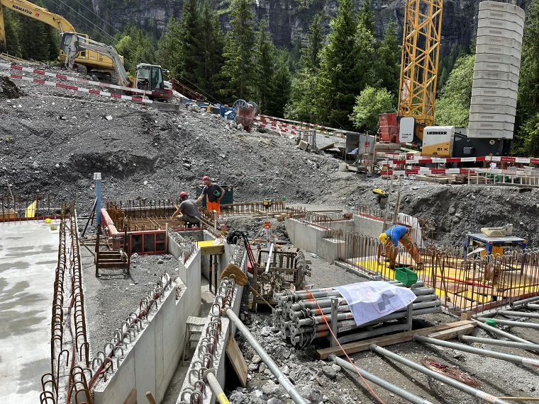 Betonarbeiten Zentrale; Bild: Künzi + Knutti AG