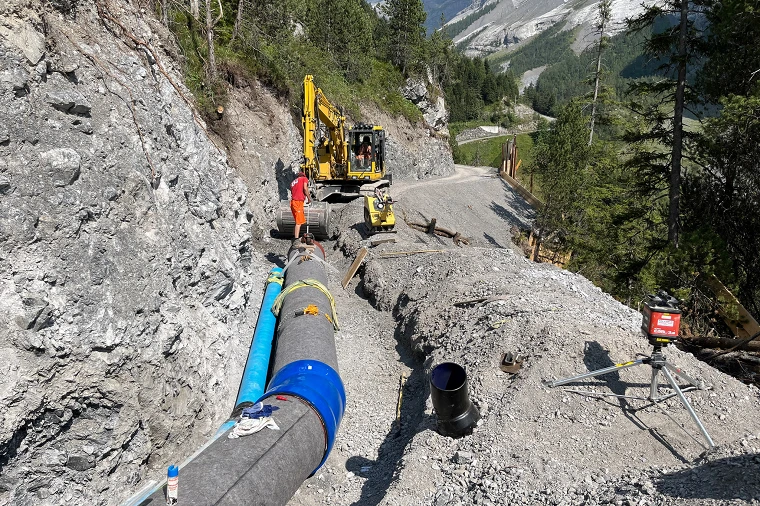 Leitungsbau Wasserkraftwerk Kandersteg; Künzi + Knutti AG