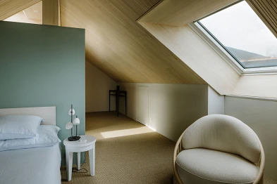 Gästezimmer; Innenarchitekt:in Room Dresser GmbH, Bild: Anja Zurbrügg Photography