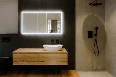 Badezimmer; Künzi + Knutti AG, Bild: Anja Zurbrügg Photography