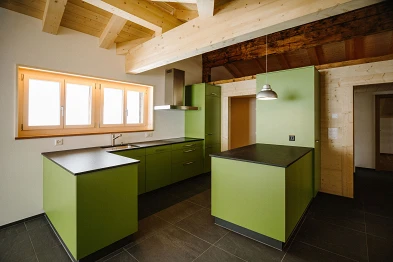 Küche; K+K, Zahler GmbH, Bild: Anja Zurbrügg Photography