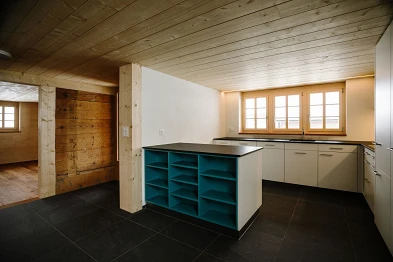 Küche; K+K, Zahler GmbH, Bild: Anja Zurbrügg Photography