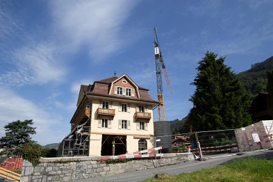 Ausbruch zum Neubau; Loosli+Partner AG, L2A Architekten AG, Bild:Künzi+Knutti AG