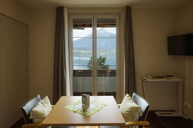 Balkontüre Zimmer Altbau; Loosli+Partner AG, L2A Architekten AG, Bild: Anja Zurbrügg Photography