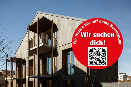 Wir suchen dich! Fassade MFH: Bild Anja Zurbrügg Photography