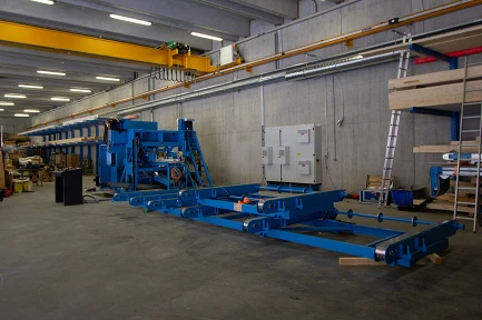 Module der Abbundanlage; Bild: Künzi + Knutti AG